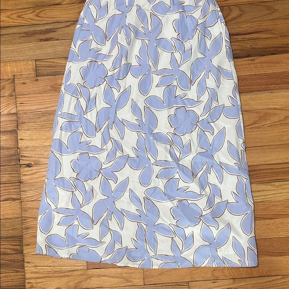 NWT A New Day Blue and White Smocked Dress - Picture 4 of 6